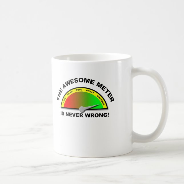Awesome Meter Funny Mug (Right)