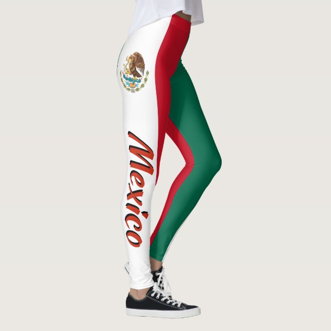 Awesome Mexico Mexican Flag Leggings (Right)