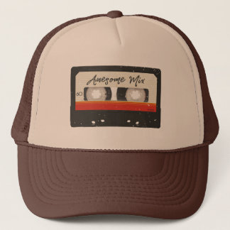 Awesome Mix Tape Retro Vintage Cassette Tape Trucker Hat