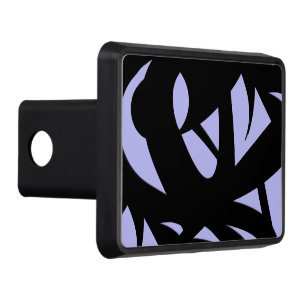 Awesome Modern Art Black and Lavender Hitch Cover