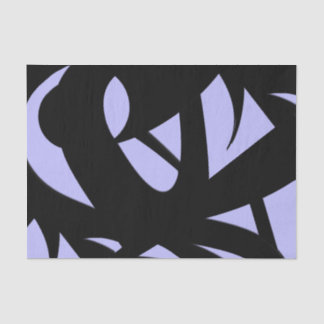 Awesome Modern Art  Black and Lavender Tissue Paper