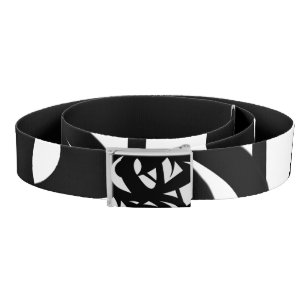 Awesome Modern Art  Black and White Belt