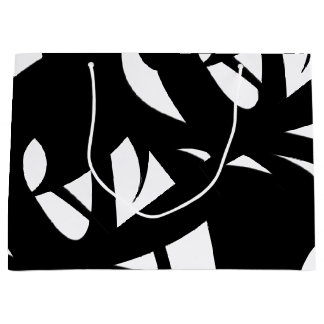 Awesome Modern Art  Black and White Large Gift Bag