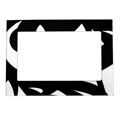 Awesome Modern Art  Black and White Magnetic Frame
