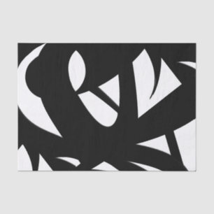 Awesome Modern Art  Black and White Tissue Paper