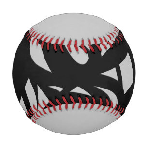 Awesome Modern Art Gray / Black Baseball