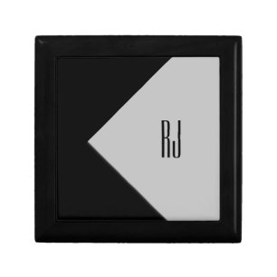 Awesome Modern Art Gray / Black Gift Box