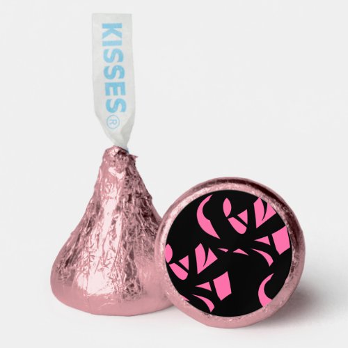Awesome Modern Art Pink  Black Hersheys Kisses