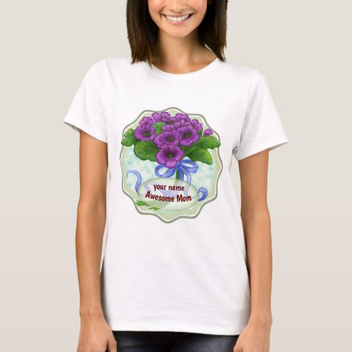 Awesome Mom Bouquet  T_Shirt