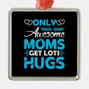 Awesome Mom Metal Ornament