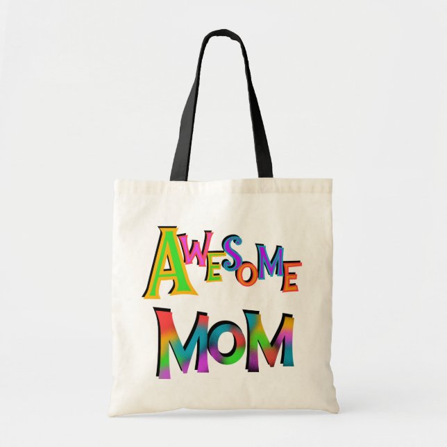 Awesome Mom T-shirts and Gifts Tote Bag (Front)