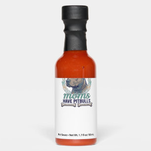 Awesome Moms Have Pitbulls Dog Bone Wreath Hot Sauces