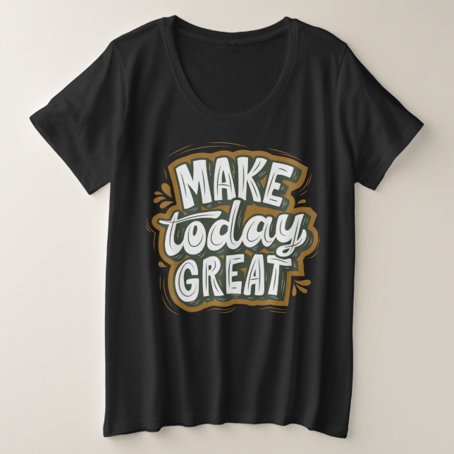 Awesome motivational quote l modern text black mom plus size T-Shirt (Design Front)