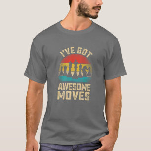 Awesome Moves Chess Player Vintage Retro Aesthetic T-Shirt