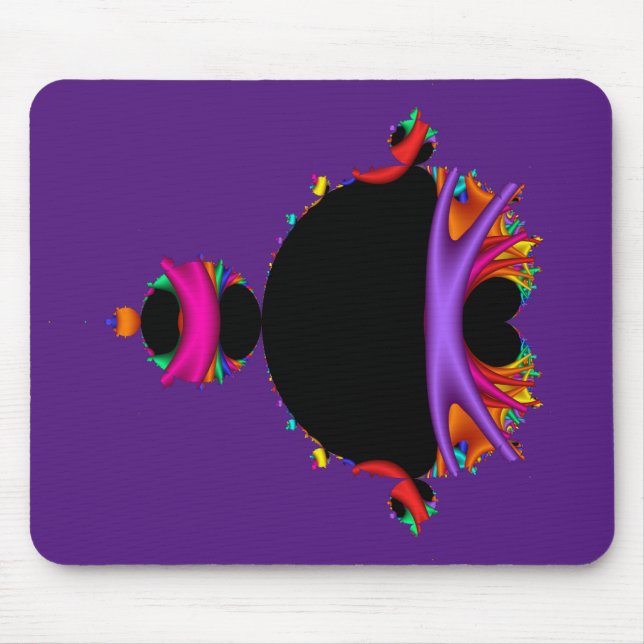 Awesome Multicolor Mandelbrot Set Fractal  Mouse Pad (Front)