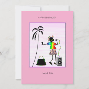 Awesome Music Star Birthday Card