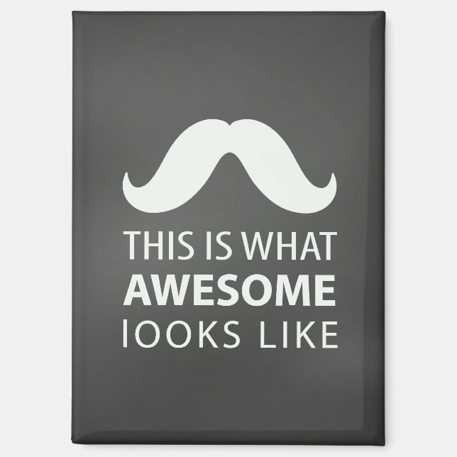 Awesome Mustache Magnet (Front)