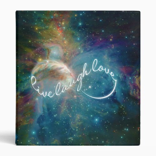 Awesome mystic Live Laugh Love infinity symbol 3 Ring Binder