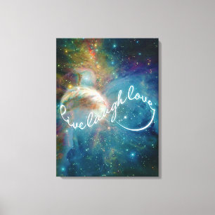 Awesome mystic "Live Laugh Love" infinity symbol Canvas Print