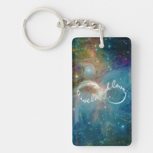 Awesome mystic "Live Laugh Love" infinity symbol Keychain (Front)