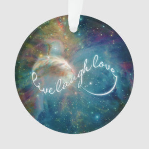 Awesome mystic "Live Laugh Love" infinity symbol Ornament