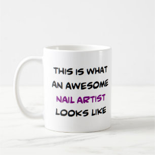 awesome nail artist coffee mug