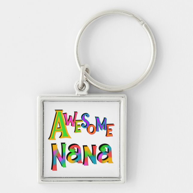 Awesome Nana T-shirts and Gifts Keychain (Front)