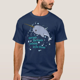 Awesome Narwhal   Unicorns of the Sea  T-Shirt