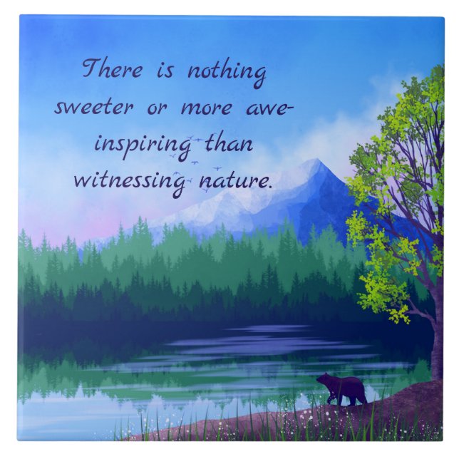 AWESOME NATURE DECORATIVE TILE (Front)