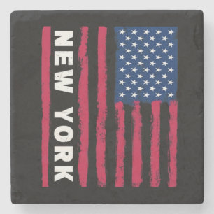 Awesome New York USA United States America America Stone Coaster
