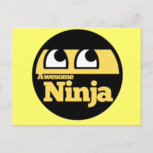 Awesome Ninja Postcard