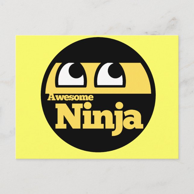 Awesome Ninja Postcard (Front)
