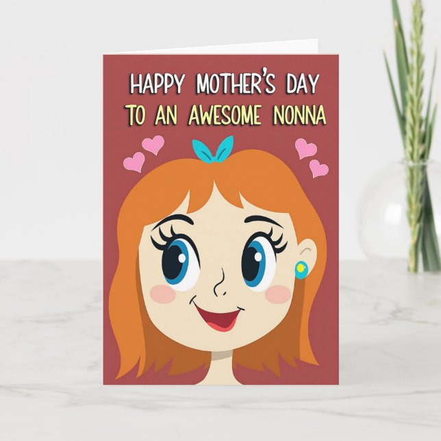 Awesome Nonna Celebration Card (Front)