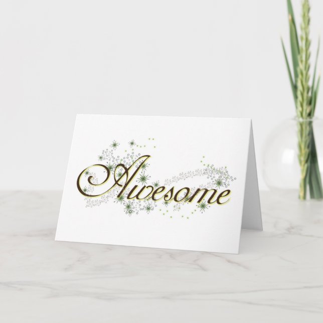 'awesome' Note Cards (Front)