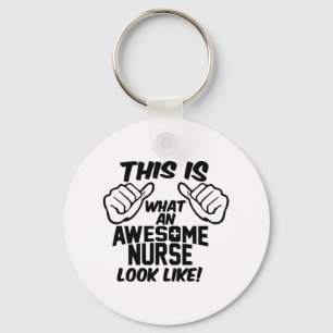 AWESOME NURSE KEYCHAIN