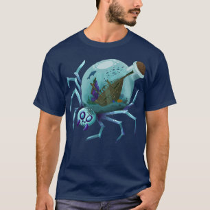 Awesome Ocean Aquarium Shipwreck Bottle Spider for T-Shirt