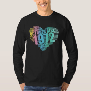 Awesome October 1972 Girl Legendary & Fabulous Big T-Shirt