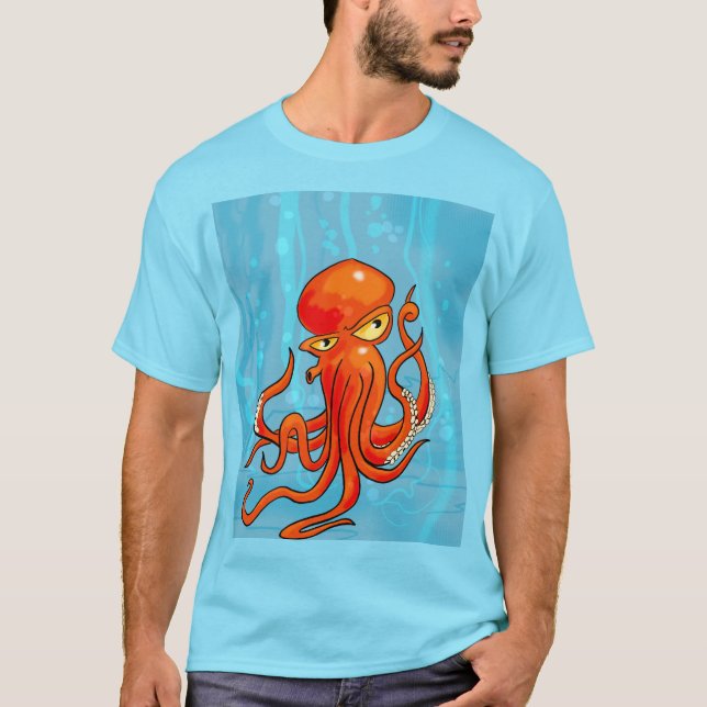 Awesome Octopus Backpack T-Shirt (Front)