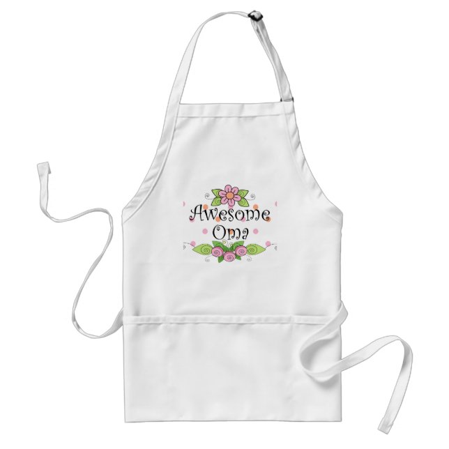 Awesome Oma T-Shirt Adult Apron (Front)