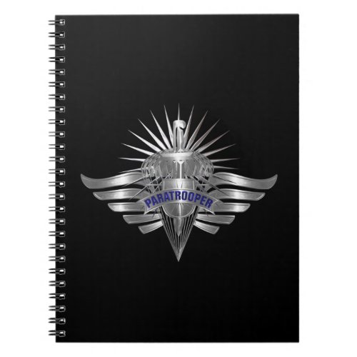 Awesome Paratrooper Custom Designed Wings Notebook