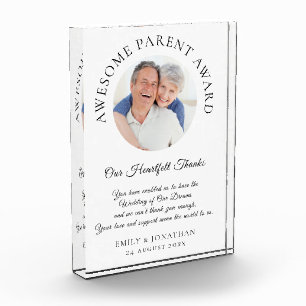 Awesome Parent Thanks From Newlyweds Wedding Photo Block