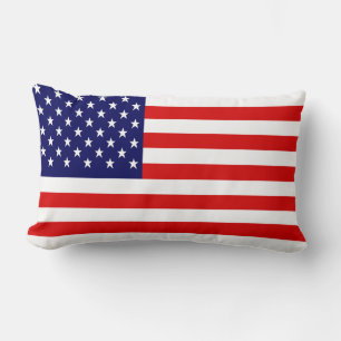 Awesome Patriotic American Flag Lumbar Pillow