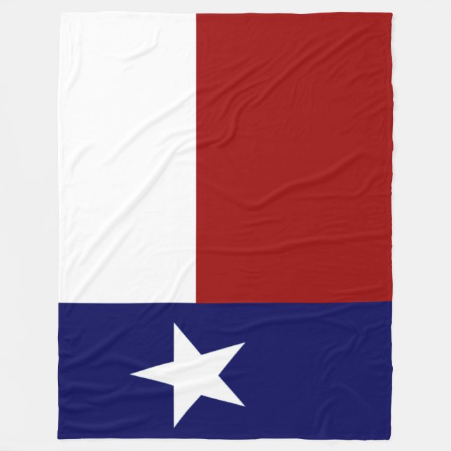Awesome Patriotic Vibrant Texas Flag Fleece Blanket (Front)