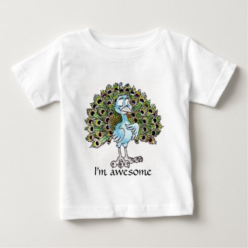 Awesome Peacock Infant T_shirt