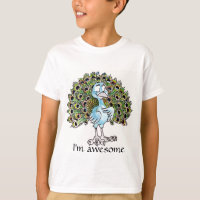 Awesome Peacock Kids T-shirt