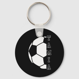 Awesome Personalized Name Soccer Ball Sports Kids Keychain