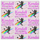 AWESOME PERSONALIZED SOCCER GIRL FABRIC