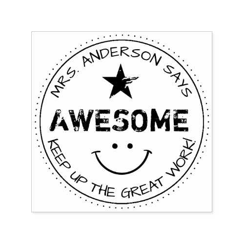 Awesome  Personalized Teachers Self_inking Stamp