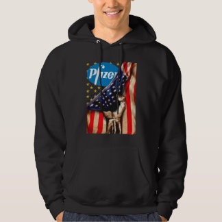 Awesome Pfizer Logo and America Flag Shirt