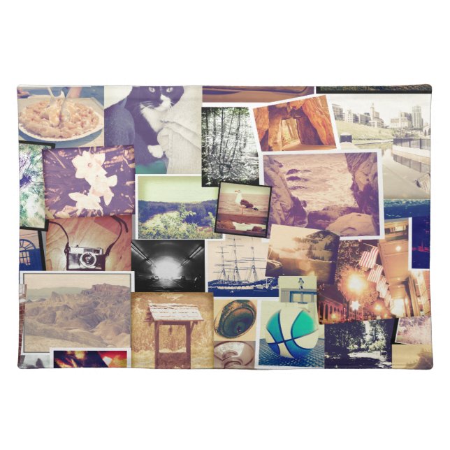 Awesome Photo Filter Indie Collage Placemat (Front)